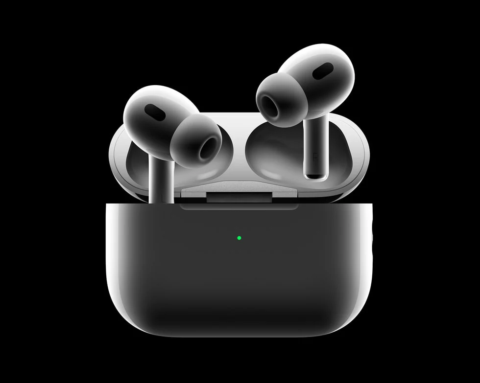 AirPods Pro 3 in their open charging case